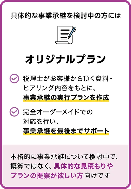 オリジナルプラン
