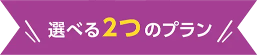 選べる2つのプラン